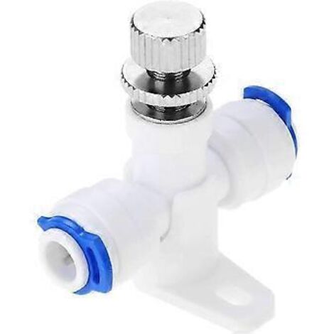 Osmose inverse, tuyau 1/4", vanne de réglage du débit d'eau, régulateur de débit, raccord de connexion, contrôleur de vitesse d'eau - Yvan BKU