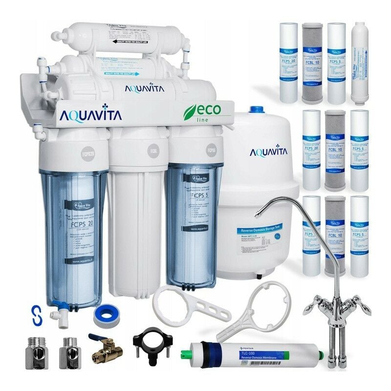 Osmoseur domestique 6 étapes de filtration RO6 AQUA VITA à effet décontaminant