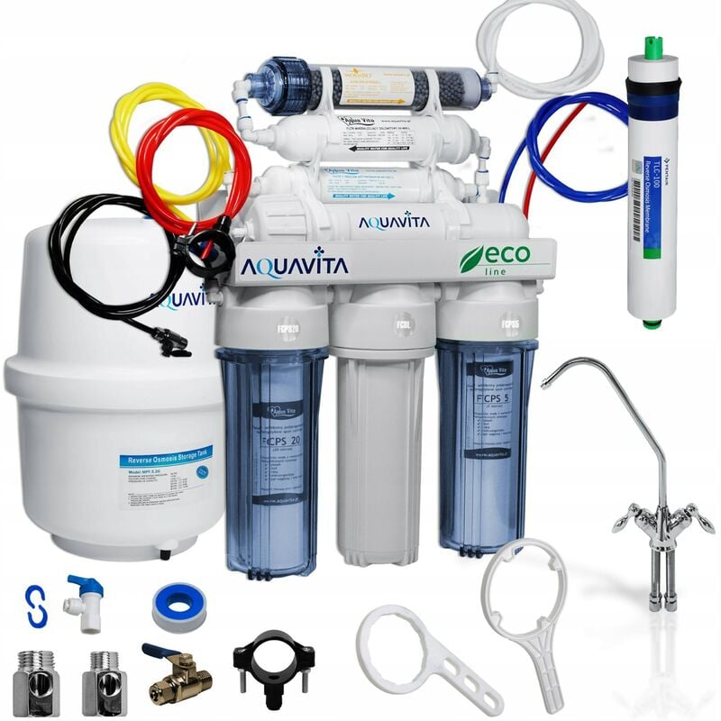 Osmoseur domestique 7 étapes de filtration RO7 redox