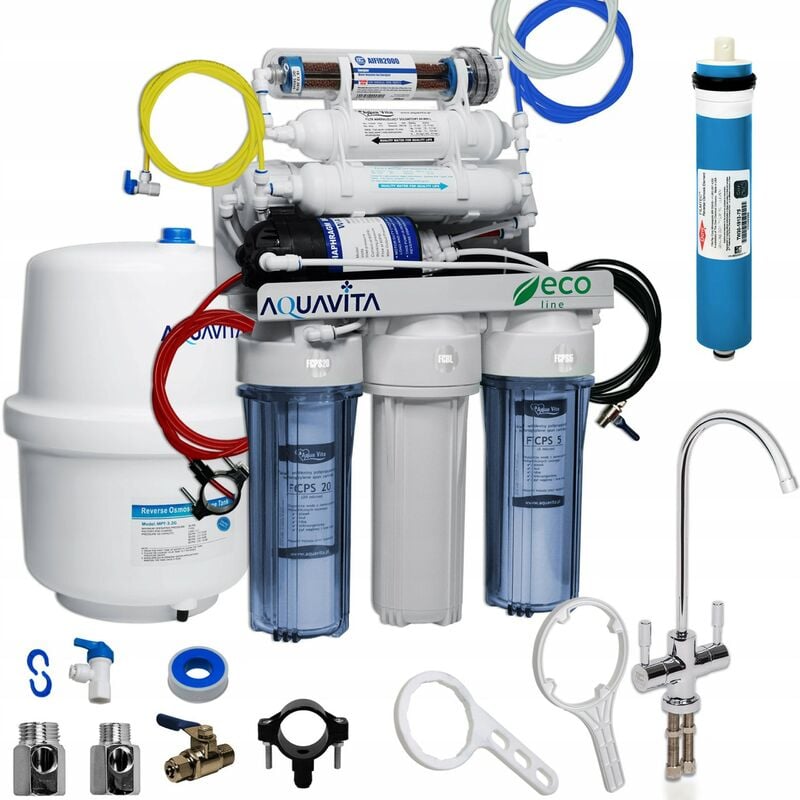 Viva - Osmoseur domestique 7 étapes de filtration RO7 VAIFIR2000P avec pompe