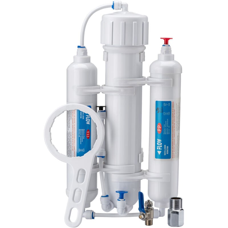

Naturewater Equipo de ósmosis inversa (RO) 3-Etapas 190l/día 50GPD Filtración Tratamiento del agua