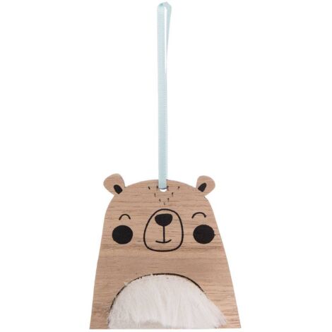 Oso de madera de 10,5 cm - Feeric lights & christmas