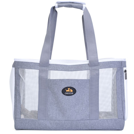 main image of "OSOCE Cat Carriers Dog Carrier Portable Pet Carrier Breathable Mesh Carrier Bag for Small Medium Cats Dogs Puppies Collapsible Puppy Carrier,model:Grey"