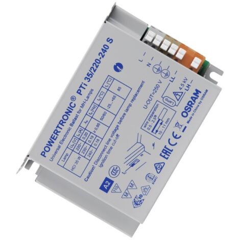 Osram 073112 Vorschaltgerät Pti 35/220-240 S für MH-Lampen