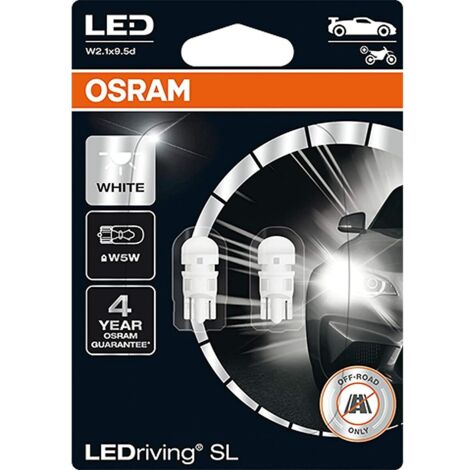 Osram 2 car leds w5w 6000k 12v 2825dwp-02b