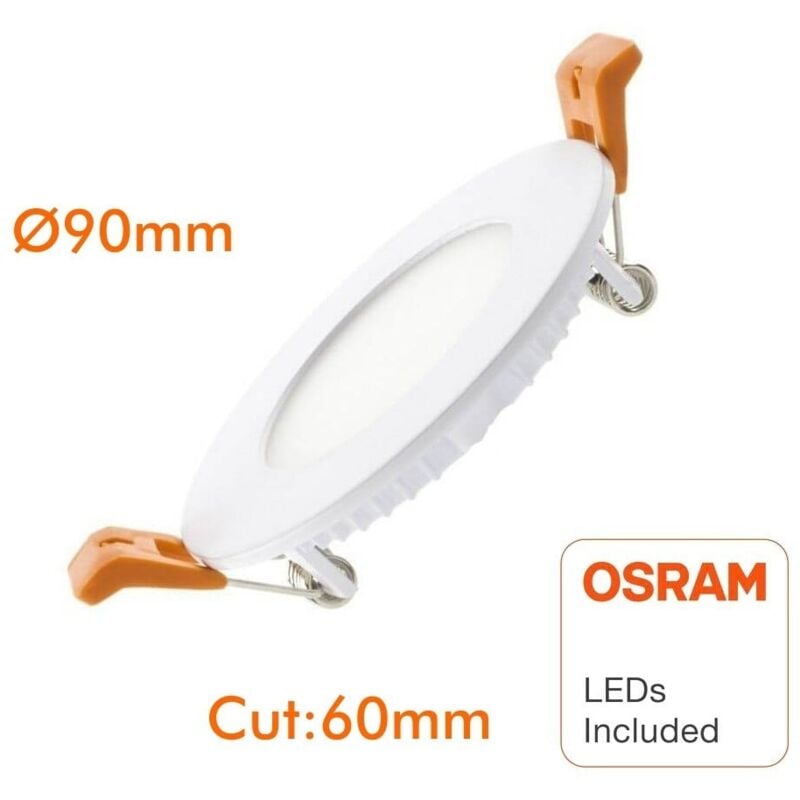 

Sysled - OSRAM 5w extra-plano downlight en blanco frío o neutro | LED de color: Blanco frío (6000-6500K)