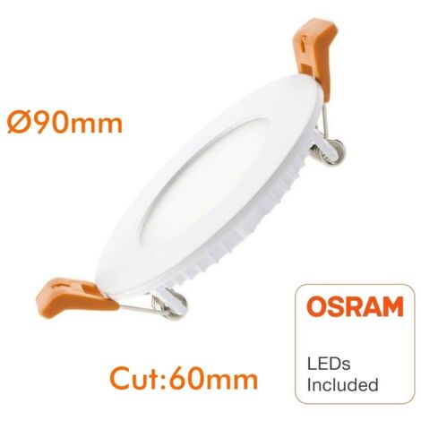 OSRAM 5w extra-plano downlight en blanco frío o neutro  LED de color: Blanco frío (6000-6500K)
