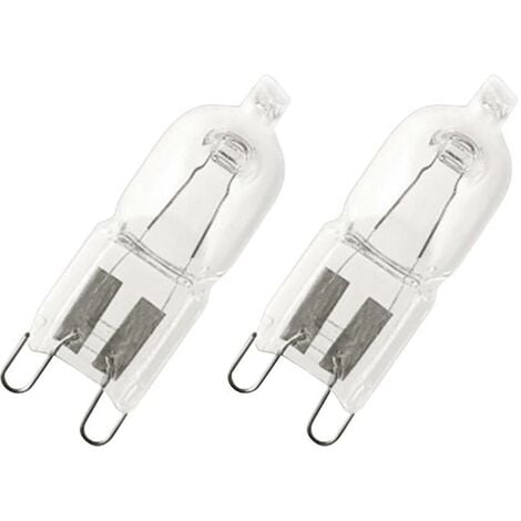 OSRAM Ampoule halogène Eco CEE: G (A - G) G9 43 mm 230 V 50 W blanc chaud culot à ergots à intensité variable 2 pc(s) A448721