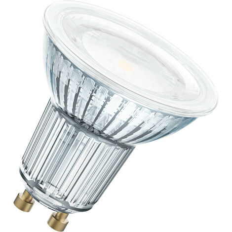 OSRAM Ampoule LED à réflecteur - GU10 - Warm White - 2700 K - 8,30 W - remplacement pour 80-W-Lampada con riflettore - LED SUPERSTAR PAR16 - Transparent