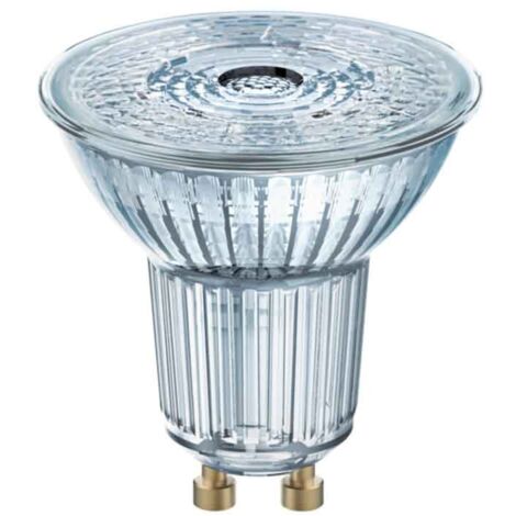 Osram – Ampoule LED dichroïque GU10 4.3W 3000K – Ouverture 36º – Efficacité A+ – Durée de vie 25000h – 100000 cycles d'allumage - PAR16