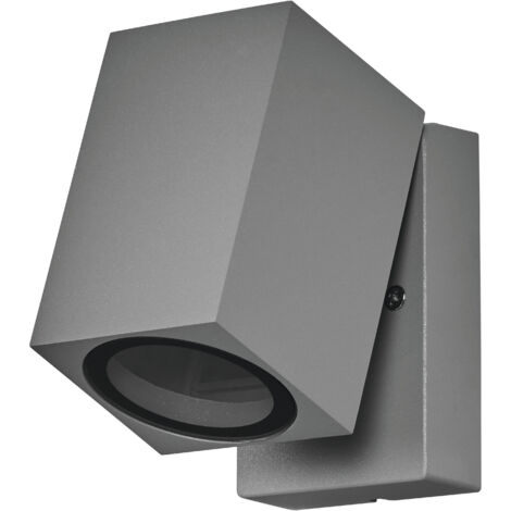 OSRAM Applique d'extérieur ENDURA Classic Cube ADJ WALL, argent, culot GU10 (max 35W), peut être équipée d'une lampe normale ou intelligente, tête orientable, protection IP44