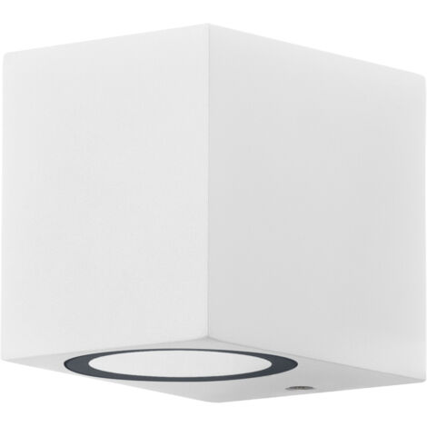 OSRAM Applique d'extérieur ENDURA Classic Square Down, blanche, culot GU10 (max 35W), peut être équipée d'une lampe normale ou intelligente, types down ou up/down, protection IP44