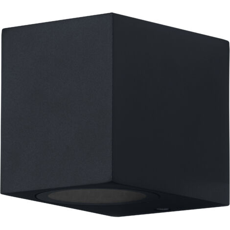 OSRAM Applique d'extérieur ENDURA Classic Square Down, noire, culot GU10 (max 35W), peut être équipée d'une lampe normale ou intelligente, type down ou up/down, protection IP44