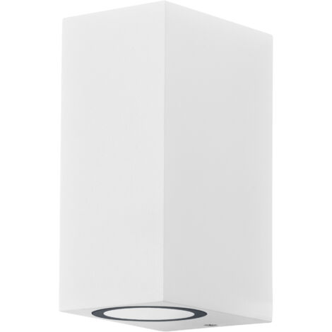OSRAM Applique d'extérieur ENDURA Classic Square Updown, blanc, culot GU10 (max 35W), peut être équipée d'une lampe normale ou intelligente, types down ou up/down, protection IP44