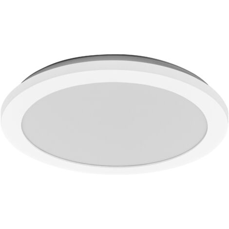 OSRAM Applique et plafonnier LED ORBIS Disc, 22 W, 1800 lm, 3000/4000 K, réglable par interrupteur mural via Click CCT, 30 cm de diamètre, protection IP44 pour salle de bain, vis/chevilles incluses