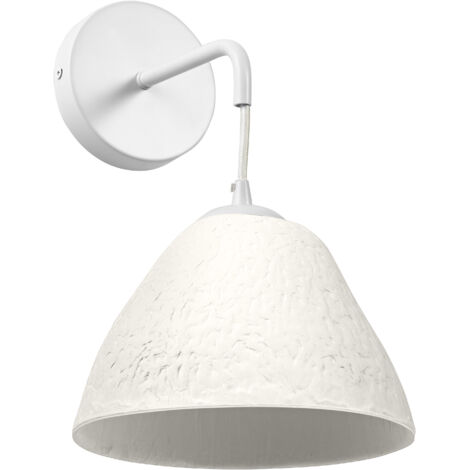 OSRAM Applique murale Decor Camel Bell blanche en métal et papier mâché, E14, longueur 220 mm, abat-jour en matériau recyclé, durable grâce à sa source lumineuse remplaçable, montage facile
