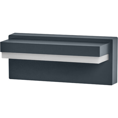 OSRAM Applique murale LED  Endura Style Robust, 12 W, blanc chaud 3 000 K, 1 000 lm, IP54, aluminium gris foncé