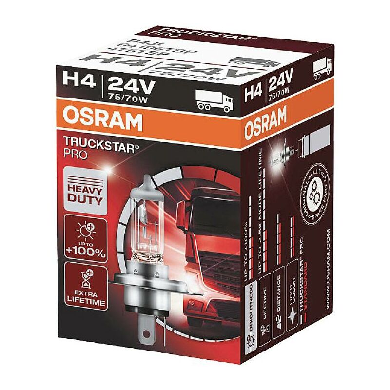 Osram - 64196TSP Ampoule halogène Truckstar H4 75/70 w 24 v W432882