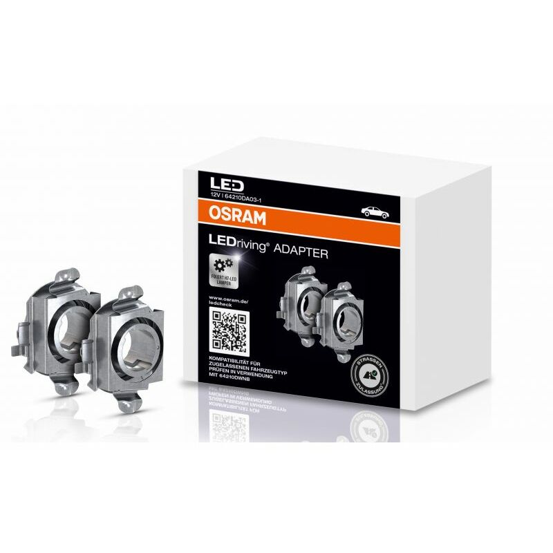Osram - 2 Adaptateurs pour lampe led auto LEDriving® adapter 03 64210DA03-1 - Transparent