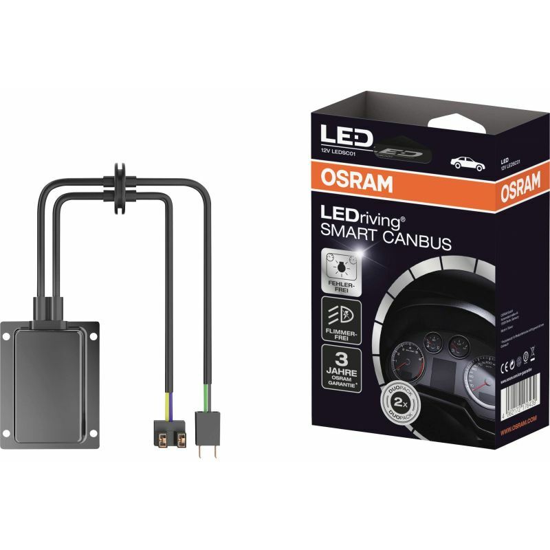 2 Accessoires pour lampe auto Osram LEDriving® can bus control unit LEDSC01 - Transparent