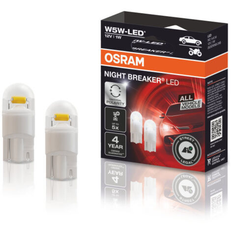 Osram Automotive 2825DWNB-2HFB LED Leuchtmittel Night Breaker® LED W5W 1 W 12 V