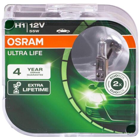 Osram Automotive 64150ULT-HCB Halogen Leuchtmittel Ultra Life H1 55 W 12 V