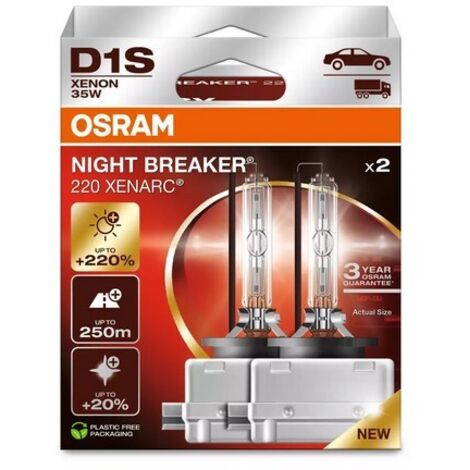 Osram Automotive 66140XN2-2HB Xenon Leuchtmittel Night Breaker 200 D1S 35 W 85 V