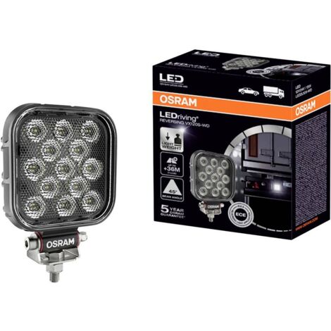 Osram Automotive Luce retromarcia 12 V, 24 V LEDriving Reversing VX 120S-WD, quadratischer LED Rückfahrscheinwerfer LED