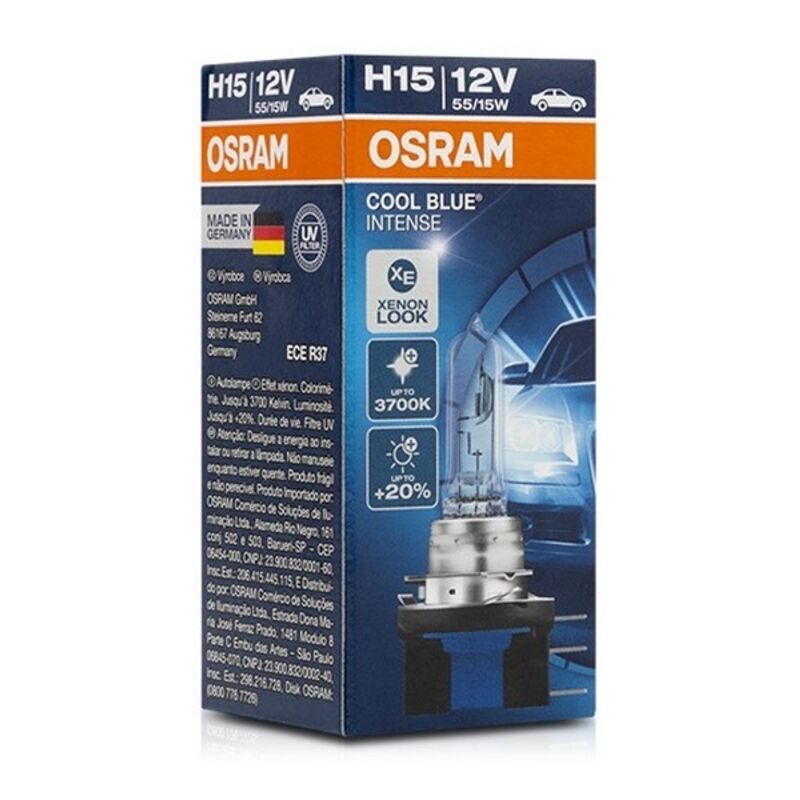 

Osram Bombilla para Automóvil Osram 64176CBI H15 12V 55/15W 3200K