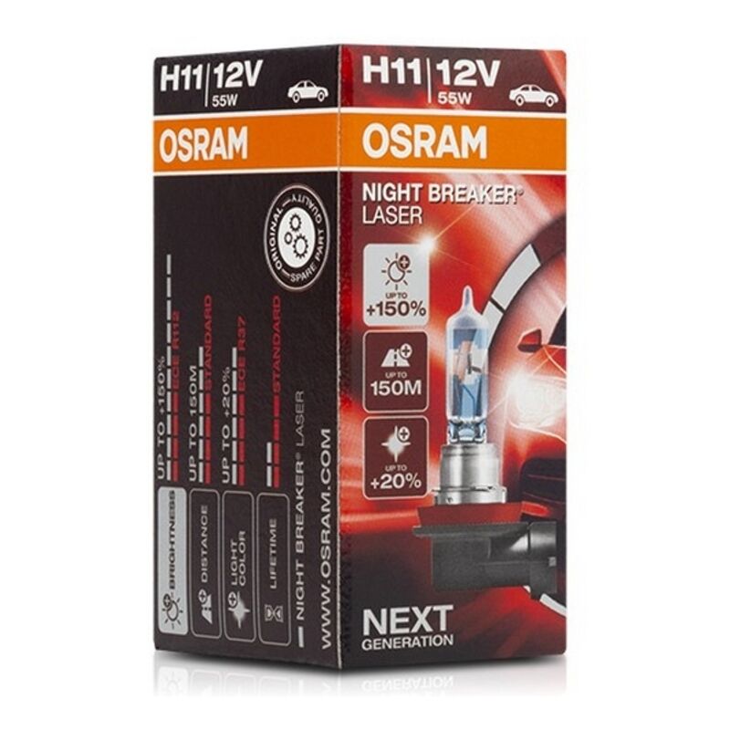 

Osram Bombilla para Automóvil Osram 64211NL H11 12V 55W 3200K