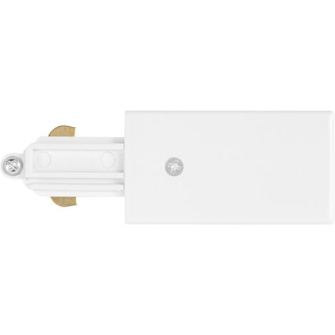 OSRAM Connecteur conducteur principal TRACKLIGHT, blanc, dirige l'alimentation de la prise de courant vers le système de rail, design moderne de type loft