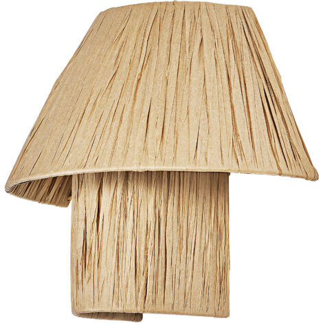 OSRAM Decor Applique murale décorative avec abat-jour en bambou, 280 mm, culot E27, IP20, marron