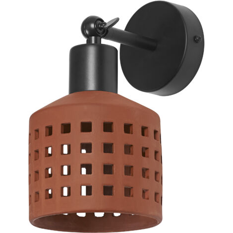 OSRAM Decor Applique murale décorative en terre cuite avec motif ajouré, culot E27, IP20, marron