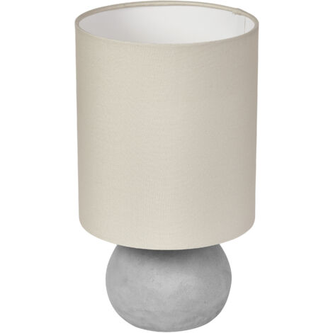 OSRAM Decor Impact lampe à poser décorative en béton avec culot E27, 220mm, IP20, beige et gris