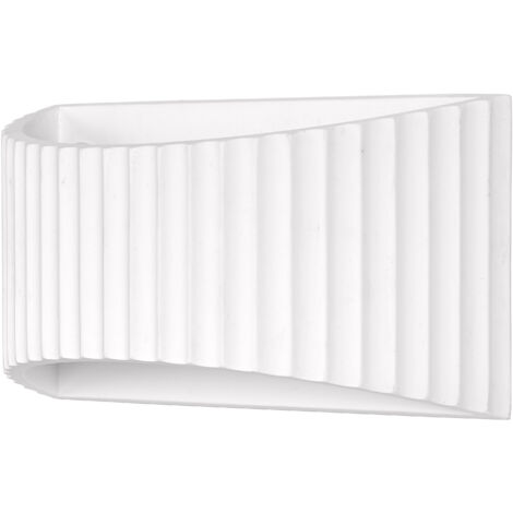 OSRAM Decor Plaster Band Flat Applique murale décorative en plâtre, 290 mm, avec culot E27, IP20, blanc