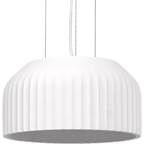 OSRAM Decor Plaster Routes Suspension décorative en plâtre, 300 mm, avec culot E27, IP20, blanc