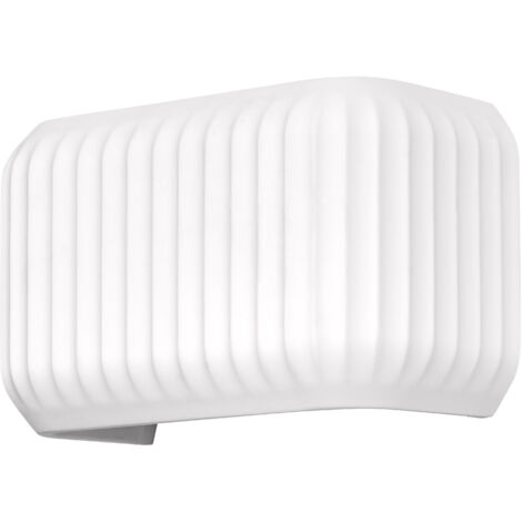 OSRAM Decor Plaster Routes Wall Applique murale décorative en plâtre, 250 mm, avec culot E27, IP20, blanc