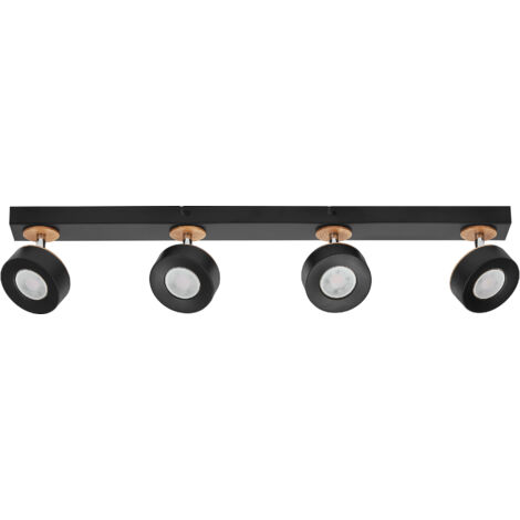 OSRAM DECOR SPOT PLUTO, 19,2W, 1 250lm, noir, spot, têtes réglables, utilisation polyvalente, spot d’intérieur, ton blanc chaud, finition supérieure, montage facile