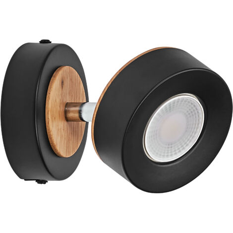 OSRAM DECOR SPOT PLUTO, 4,8W, 300lm, noir, spot, têtes réglables, utilisation polyvalente, spot d’intérieur, ton blanc chaud, finition supérieure, montage facile