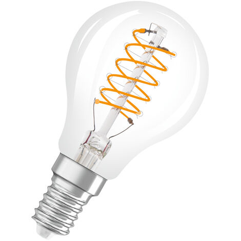 OSRAM Dimmbare LED-Lampen, Vintage-Edition, 40 Watts Ersatz, E14, P-shape, 2700 Kelvin, Warm weiß, Klares Glas, single Pack