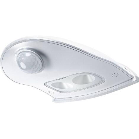 OSRAM Door LED avec détecteur de mouvement, fonctionne sur batterie, 4000K, 40lm, 0,95W, IP54, blanc, éclairage vers le bas, convient aux entrées