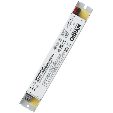 Osram – Driver LED OT FIT 50W 220-240V – Courant constant linéaire – Design compact pour intégration dans luminaires – Compatible éclairage de secours