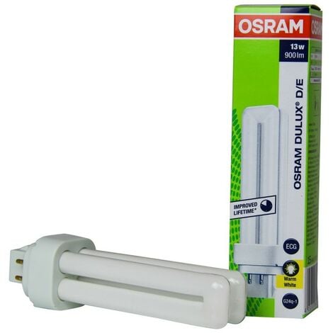 Osram DULUX-D/E-13-830 Ampoule G24q-1 DULUX D/E 13w 900lm 3000K /830 - 4pins - blanc