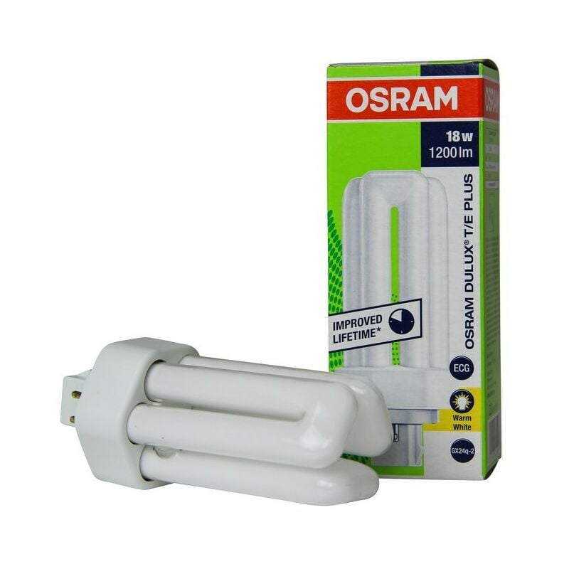 Image of Osram - 342245 GX24q-2 Dulux t/e Plus Lampadina 18W 830 1200lm Bianco caldo 4-Pin