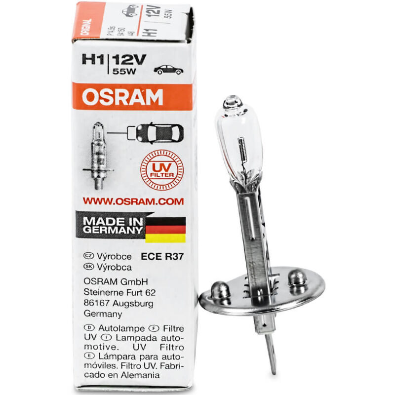 Osram - 64150 Glühlampe Projektor H1 12V - 55W P14,5S Weiß