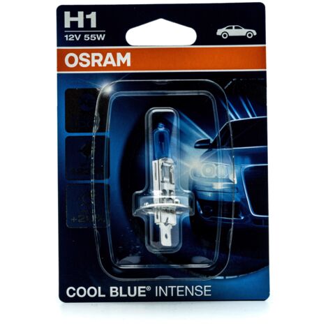 Osram Halogenlampe H1 12V 4200K Warmweiß 55W P14.5S, 1 Stück