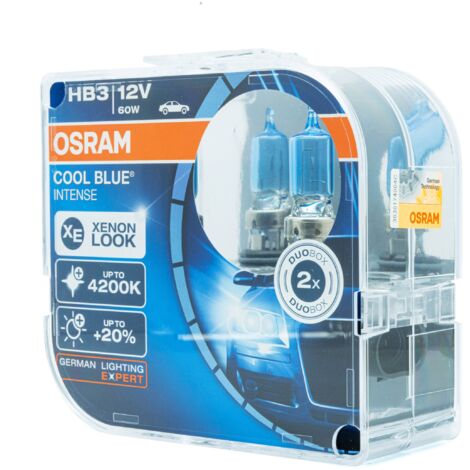 Osram Halogenlampen HB3 12V 4200K Warmweiß 60W P20d, 2 Stück