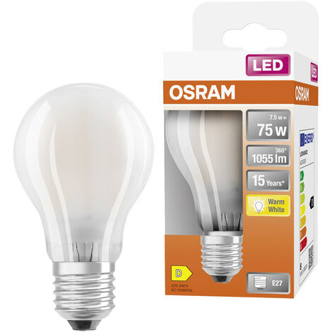 OSRAM HOMELIGHTING 4058075115910 LED EEK D (A - G) E27 Glühlampenform 7.5 W = 75 W Warmweiß (Ø x L)