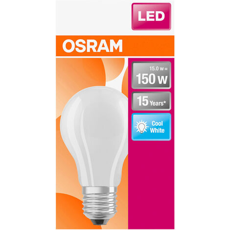 OSRAM HOMELIGHTING 4058075305038 LED EEK D (A - G) E27 Glühlampenform 17 W = 150 W Kaltweiß (Ø x L)