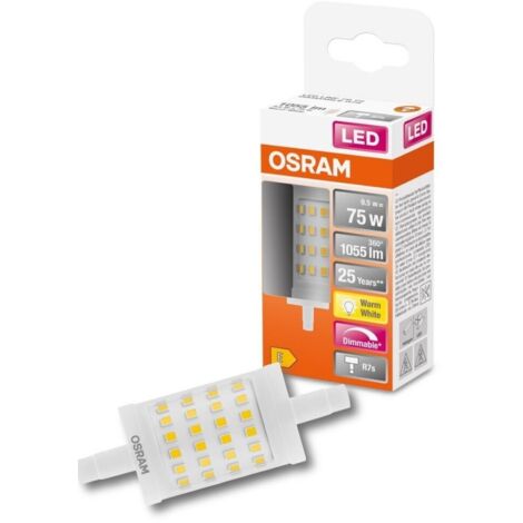 OSRAM HOMELIGHTING 4058075432512 LED EEK E (A - G) R7s Kolbenform 9.5 W = 75 W Warmweiß (Ø x L) 29 m